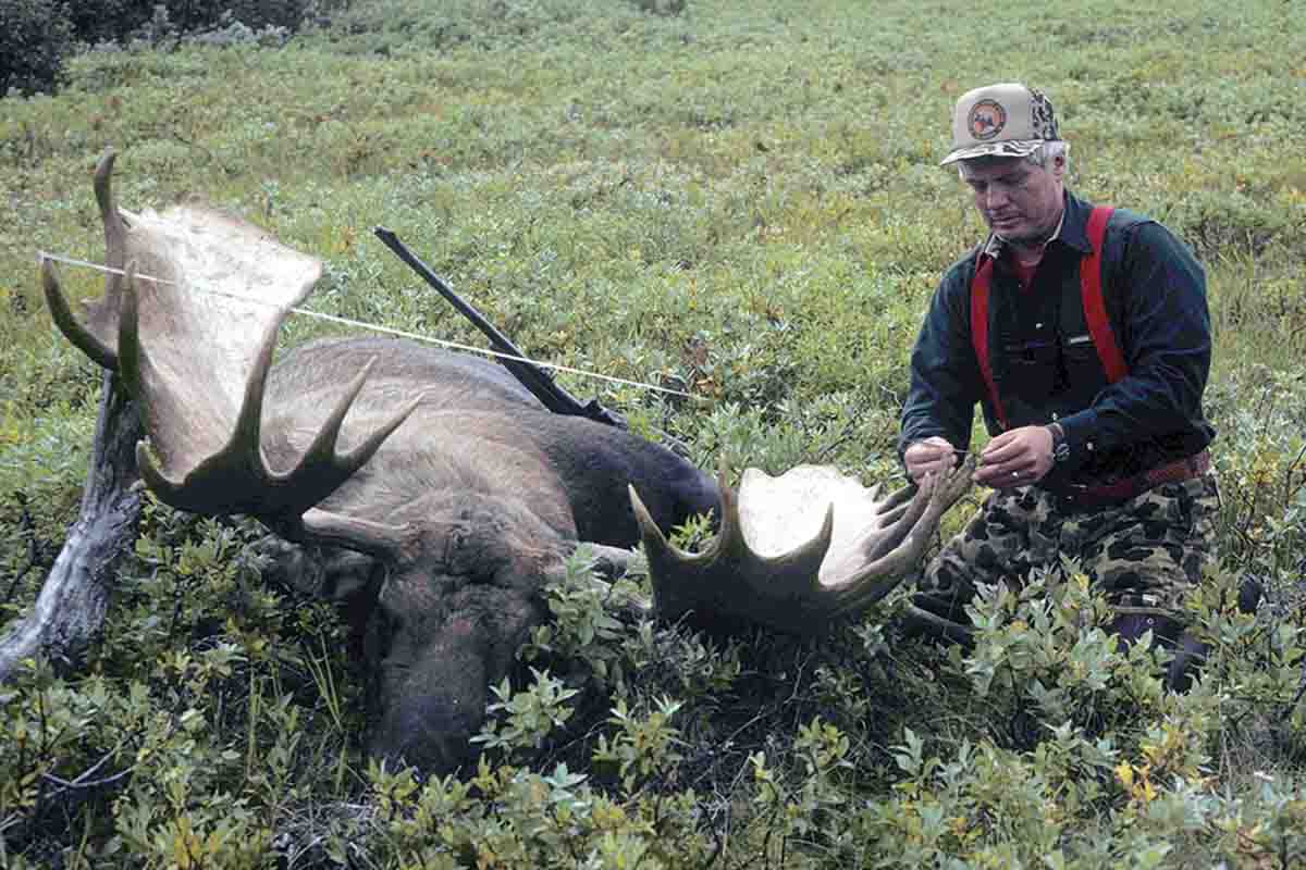 This Alaska-Yukon moose was shot with one of the first Model 700 Safari .416 Remington Magnum rifles built by Remington’s custom shop.